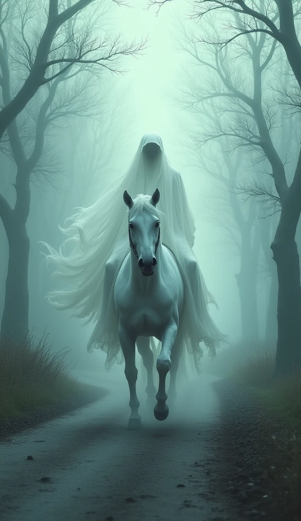 I am a ghost on a white horse, bound to these roads by the crimes I committed