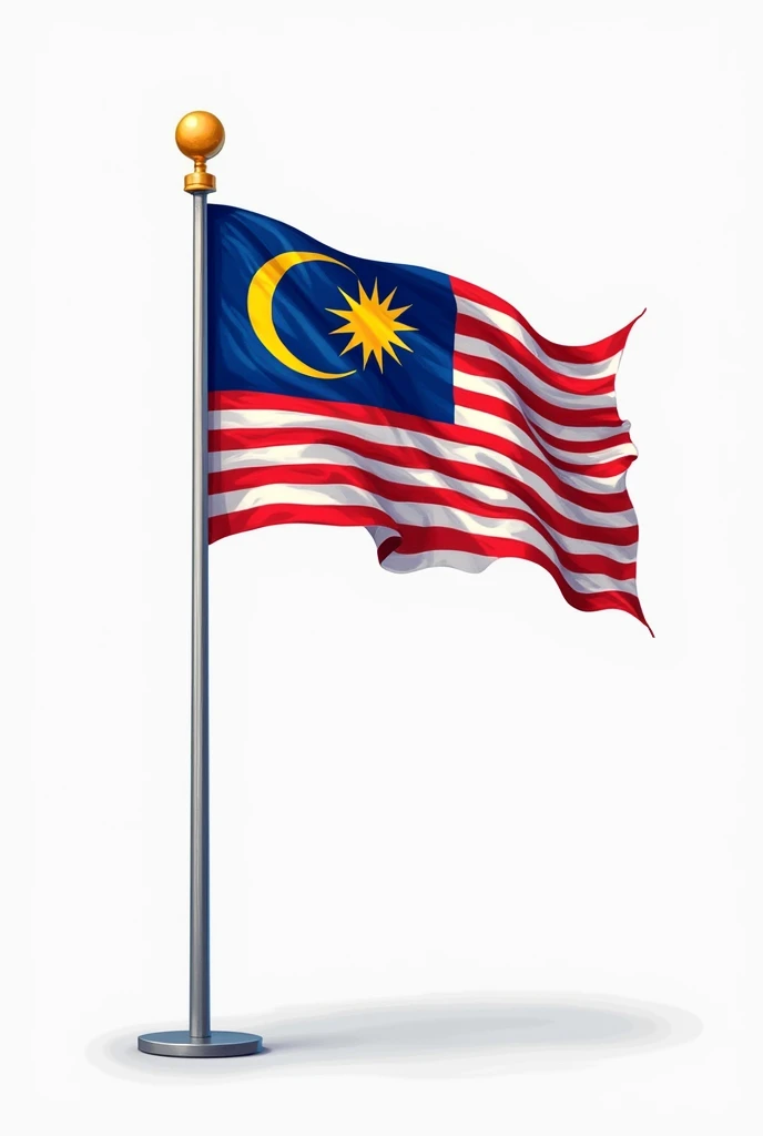 Picture of the Malaysian flag with the logo of the Maahad Tahfiz Sains dan Teknologi darul courtesy of Port Klang