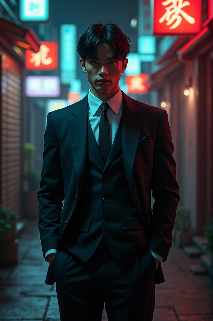 A young man from the Japanese mafia 