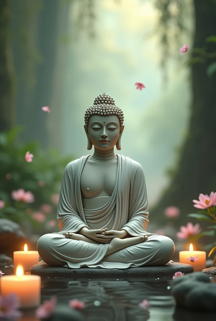 Buddha meditation image , don't want to highlight nipples 