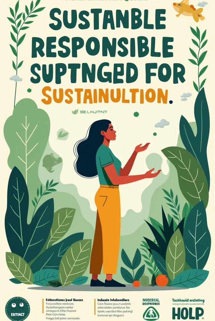 Create responsible consumption poster creative