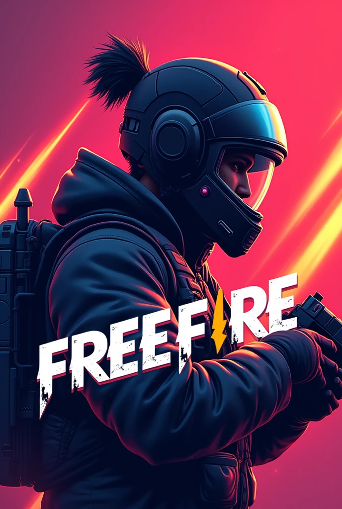 "Design a dynamic and eye-catching logo for the Free Fire Gaming YouTube channel. The logo should feature elements related to gaming, such as a stylized controller or gamepad, and incorporate the Free Fire theme with bold colors and modern typography. The design should be energetic and convey excitement, reflecting the fast-paced and competitive nature of the game. Include the channel name prominently and ensure the logo is versatile for use on various digital platforms."