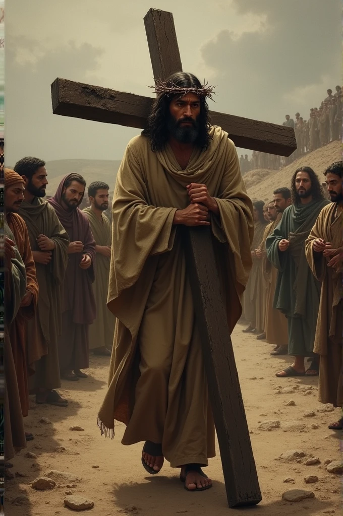 Jesus carrying cross