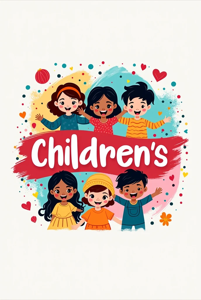 Give me a logo for a kds clothing brand with the name Kids Fashion