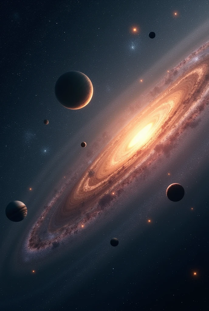 Imagine solar system travelling out of milky way galaxy galaxy