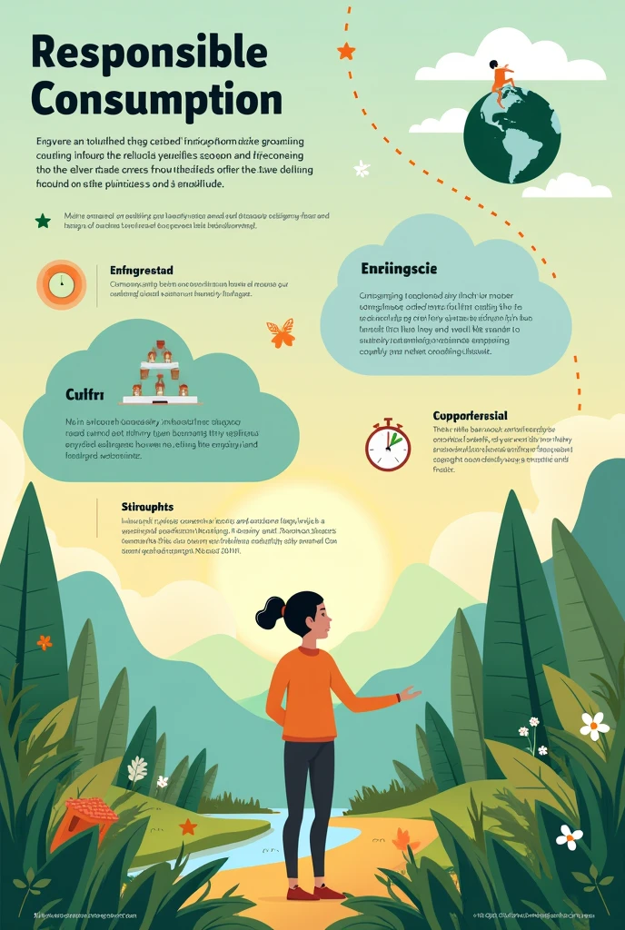 Create responsible consumption poster creative