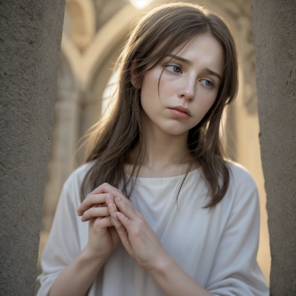 Jesus Christ thinking and praying