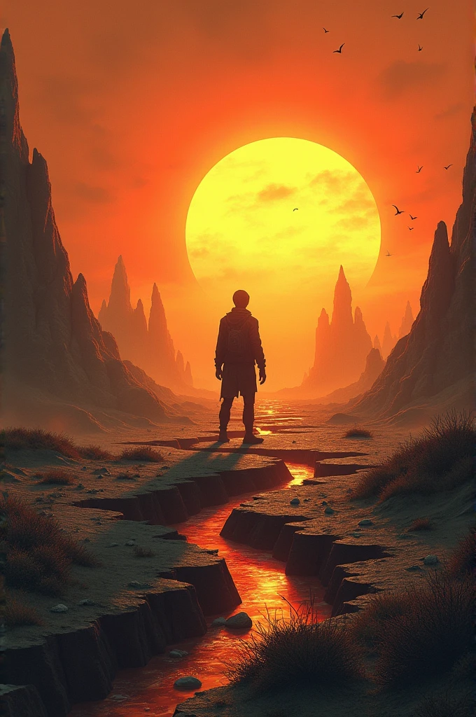 Earth is broken by sun