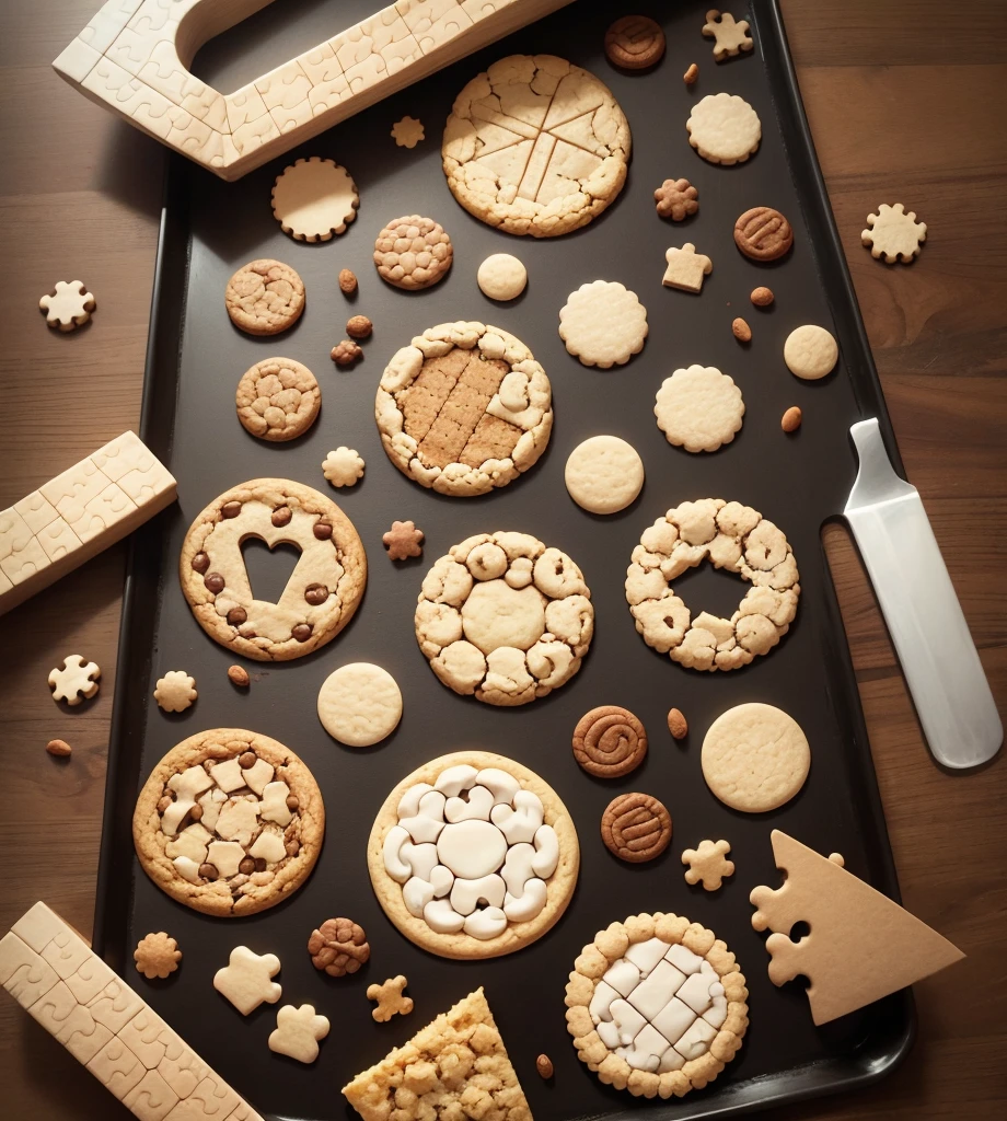Homemade cookie puzzle