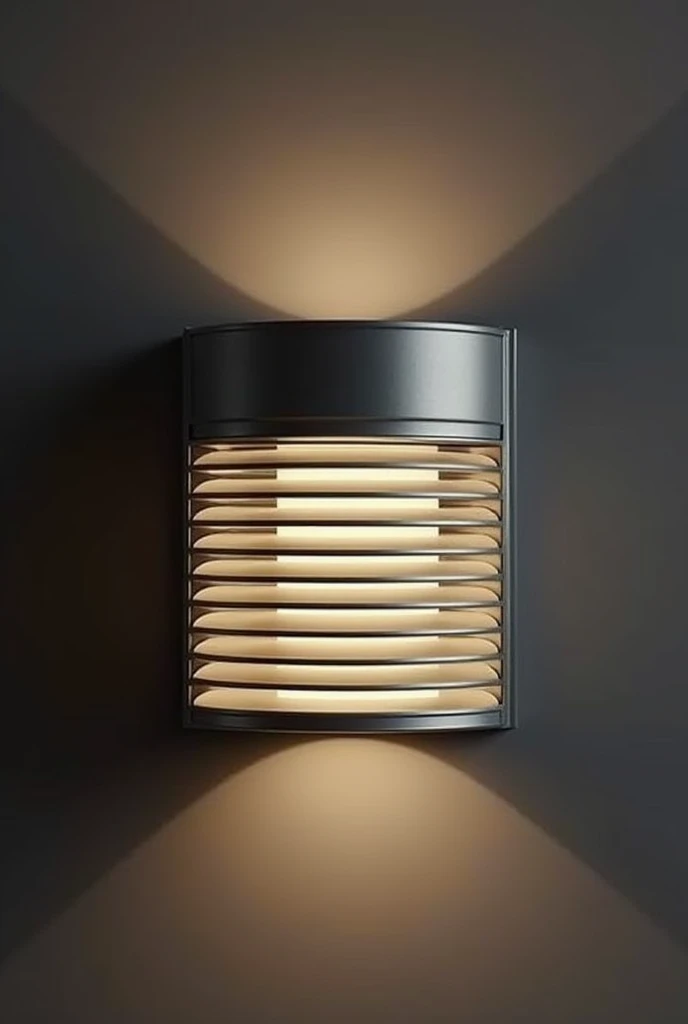 A lamp inspired by the mechanism of the rolling shutters of the shop