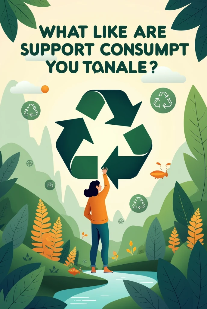 Create responsible consumption poster creative