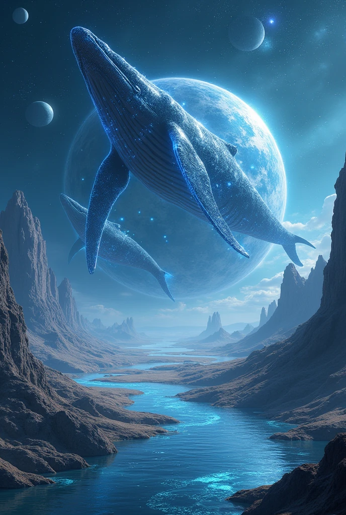 a whale inspired planet