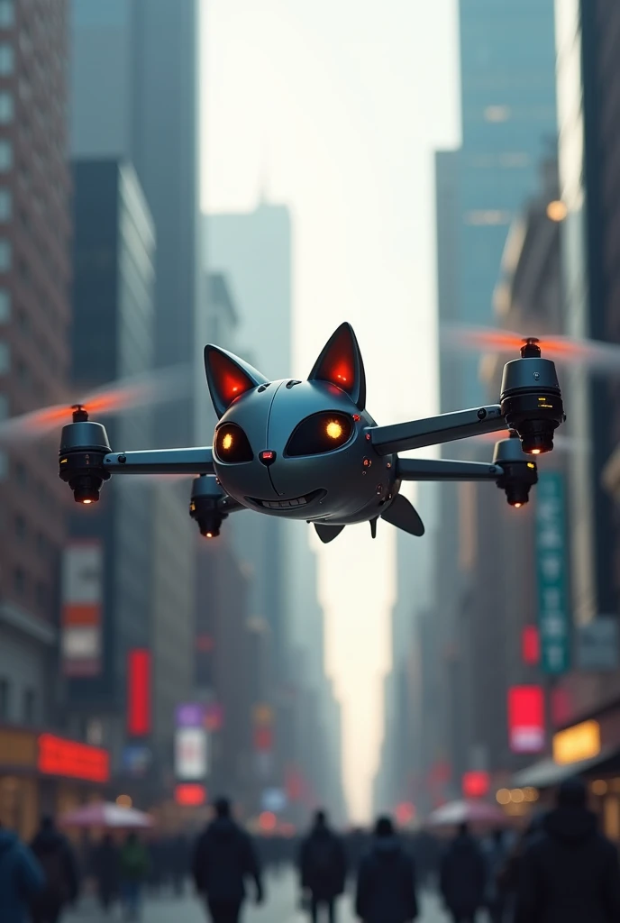A cate flying drone 