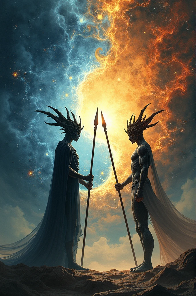 Opposites of nature, stand your way, Spears in hand, night and day. Existence beyond the great big bang, Domain Expansion: Yin and Yang.