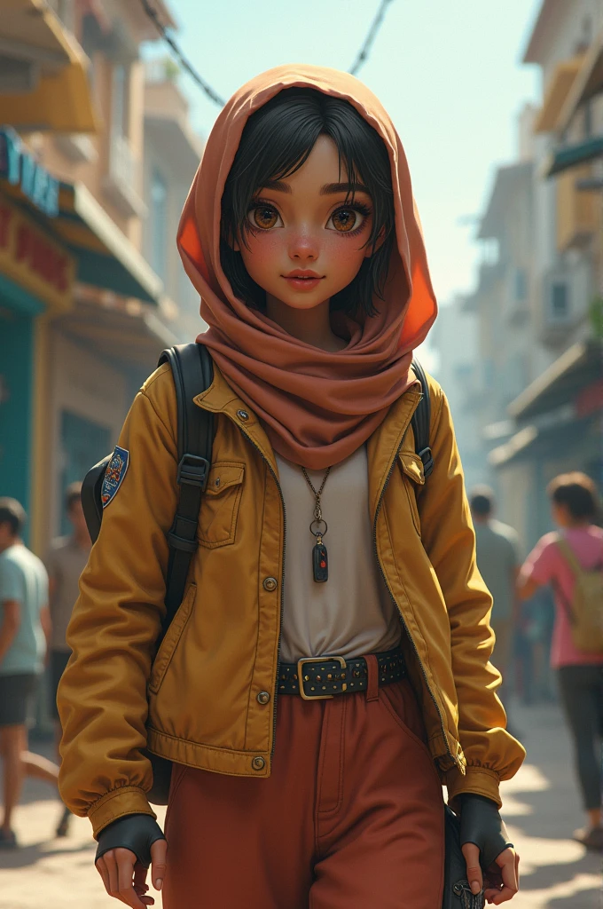 I am a 1 girl, weight 71 cm, height 160 cm, brown skin, flat nose, brown eyes, wear a hijab, I hang out, I am someone who is rarely at home