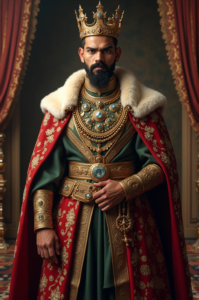 Virat Kohli in king clothes