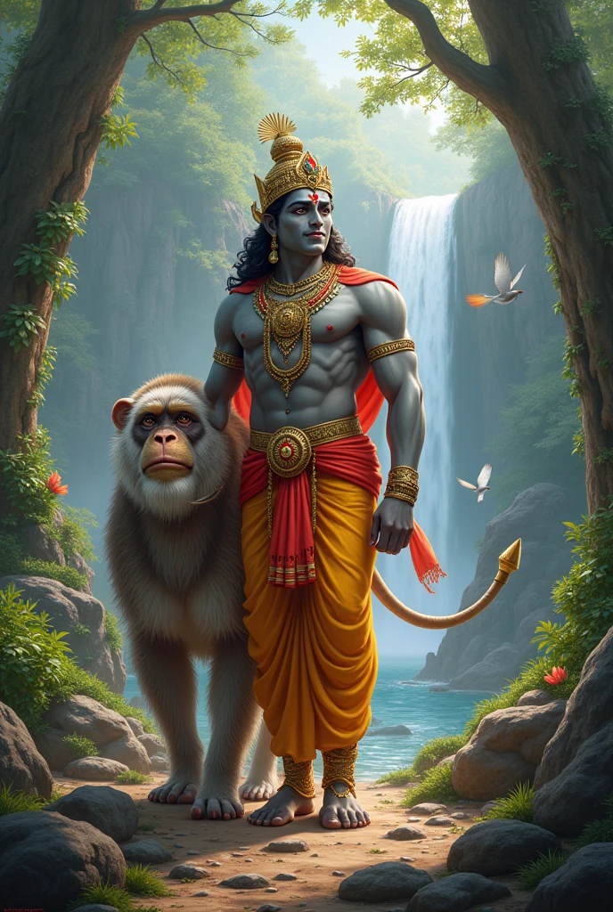 Lord ram with hanuman
