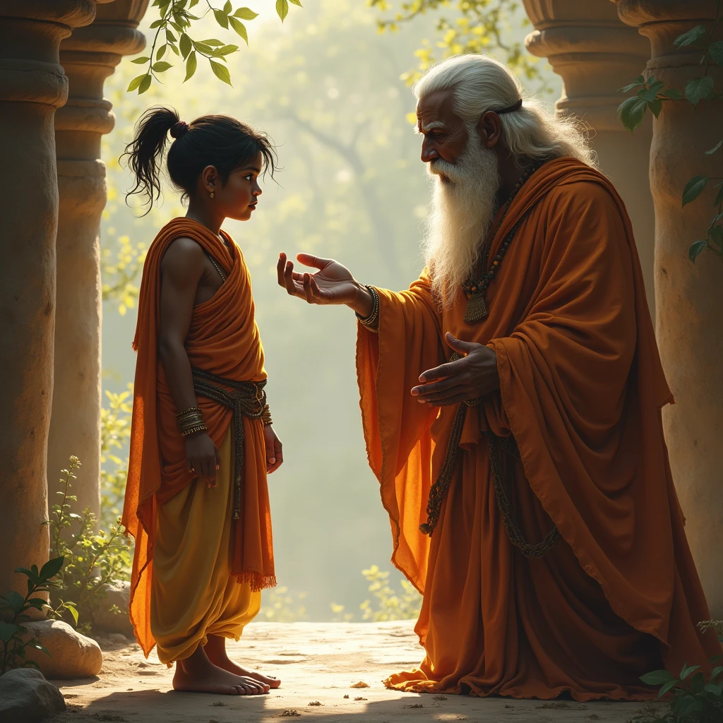 When a young rajput warrior went to the saint , the monk gave a pill , warrior put her mouth the pill
