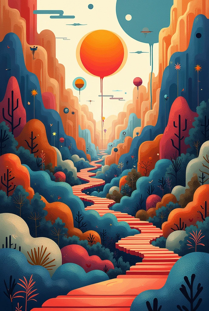 Elements and principles of art background 
Simple