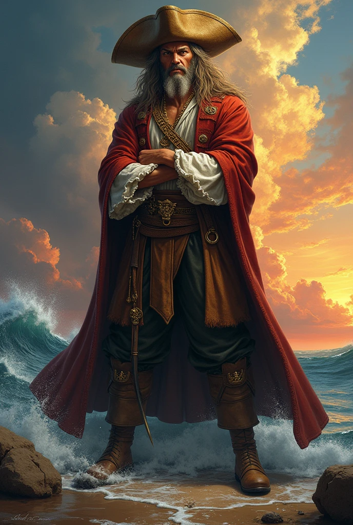 His name is Gol D. Roger, the Pirate King.
