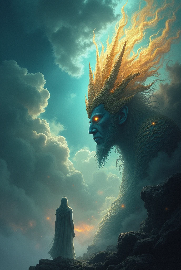 Alunsina though he was off to see a lover, so she summoned the breezeto spy on tungkung langit. Tungkung langit caught the spying breeze and he became very angry with alunsina. After he returned home, he told her that it was ungodly of her to be jealous since there were no other gods on the world except the two of them