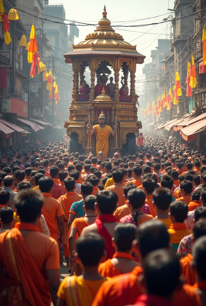 Biratnagar crowd in rathyatra