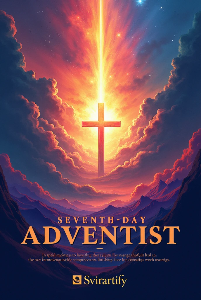 Create a poster ,inside the poster insert name of any institution with a Seventh-day Adventist logo,