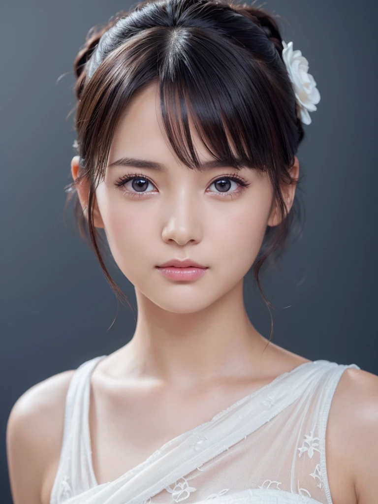 (1), Updo hairstyle, Extremely cute face, Great face and eyes, (Extremely detailed eyes, Extremely detailed face), Fresh, Very beautiful appearance, (Super photo, High resolution), (Best Quality:1.4), (Hyper Quality), Real skin texture, Raw photo, (Realism, Photorealistic:1.37), Extremely detailed, Professional photography, Random outfit,Random Color,Random Hair LATEX