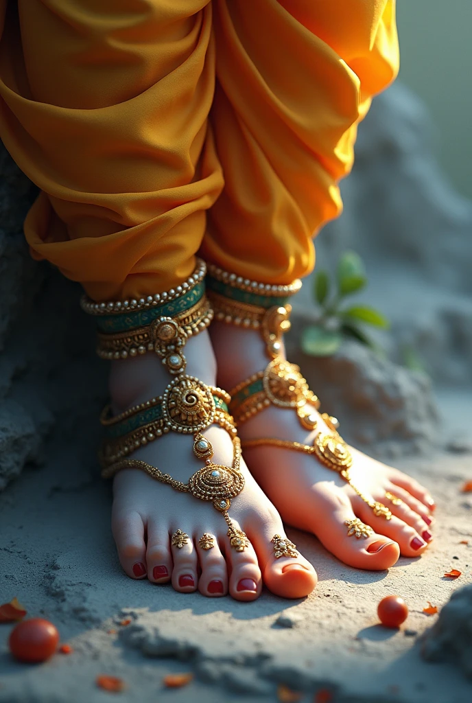 Lord Krishna's foots
