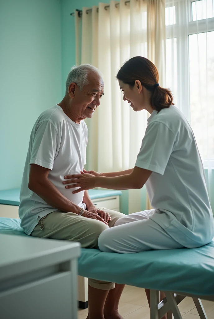 Malay Physioterapy elderly back pain patient