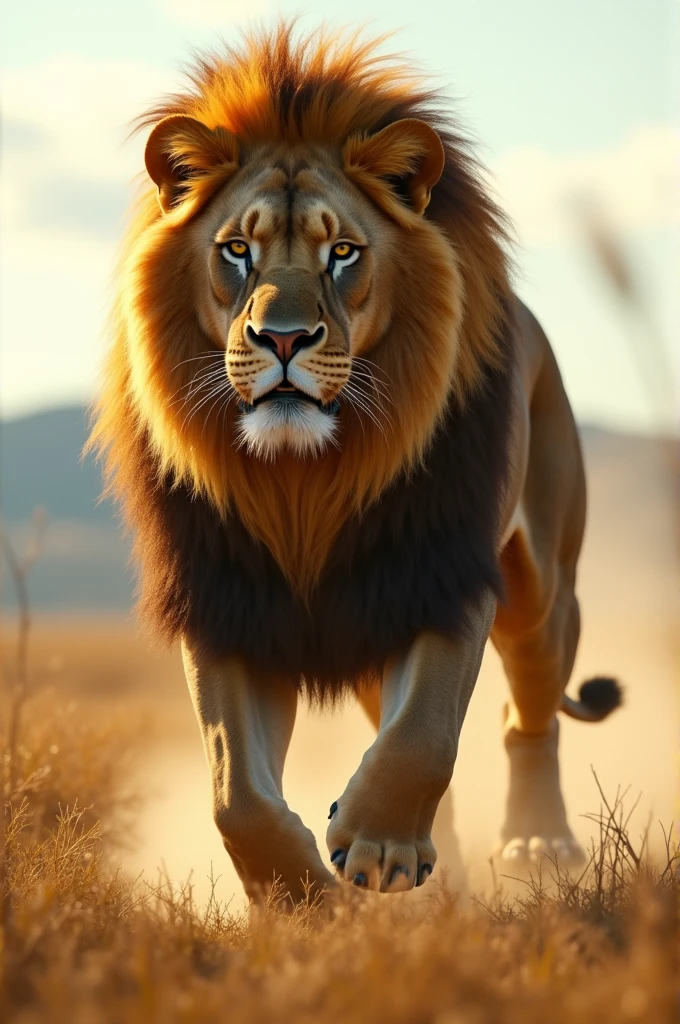 Generate a video of lion.