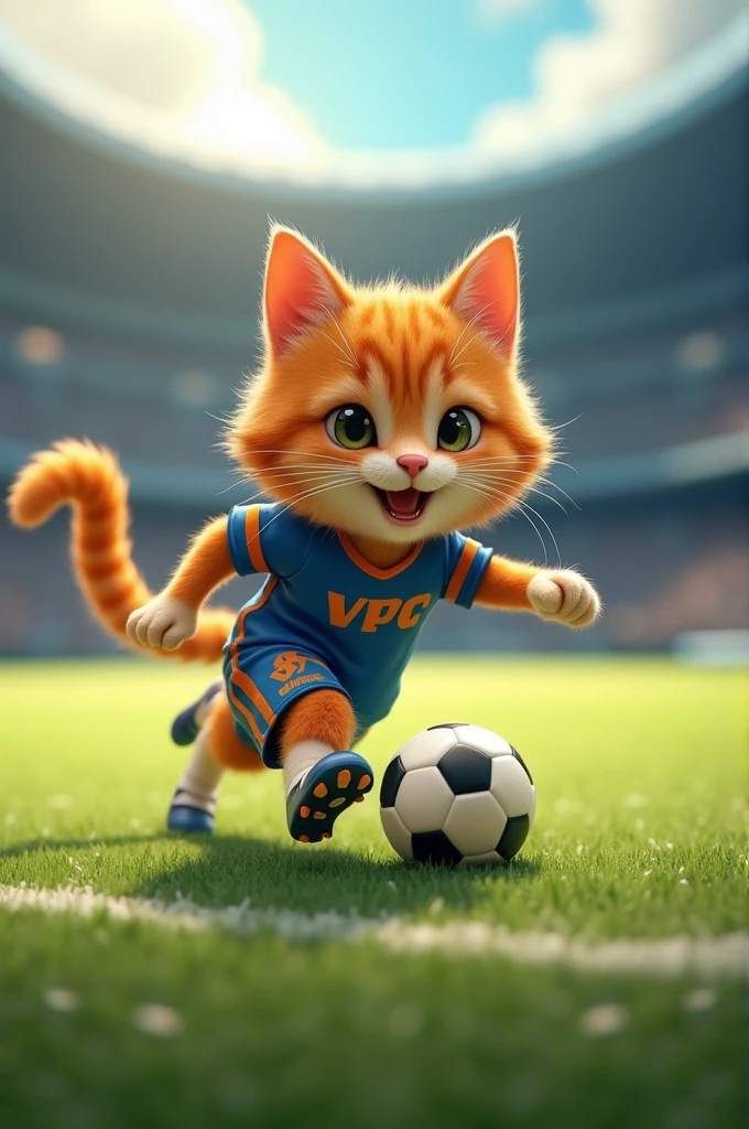 Cat played football