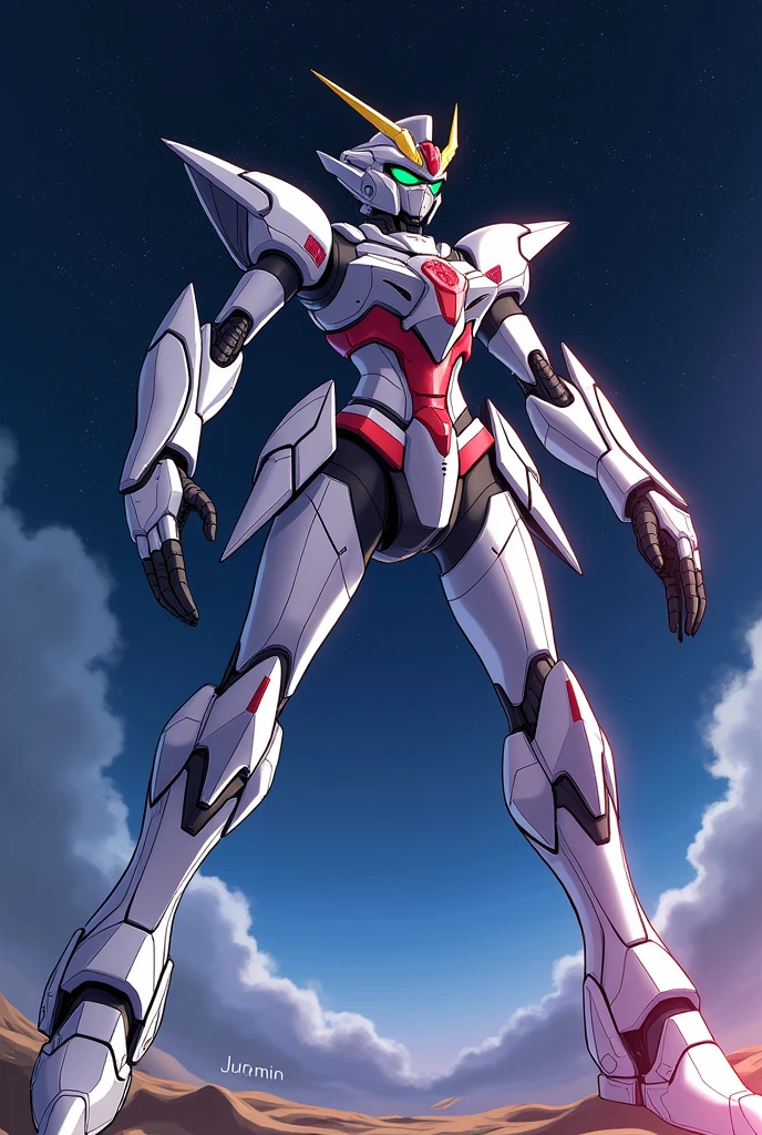 black, anime, Giant Robot, Curved, fluid, Junmin, Beast, Fighting, heroic, Thin legs, Full body image of a female super robot, Simple Background,universe,