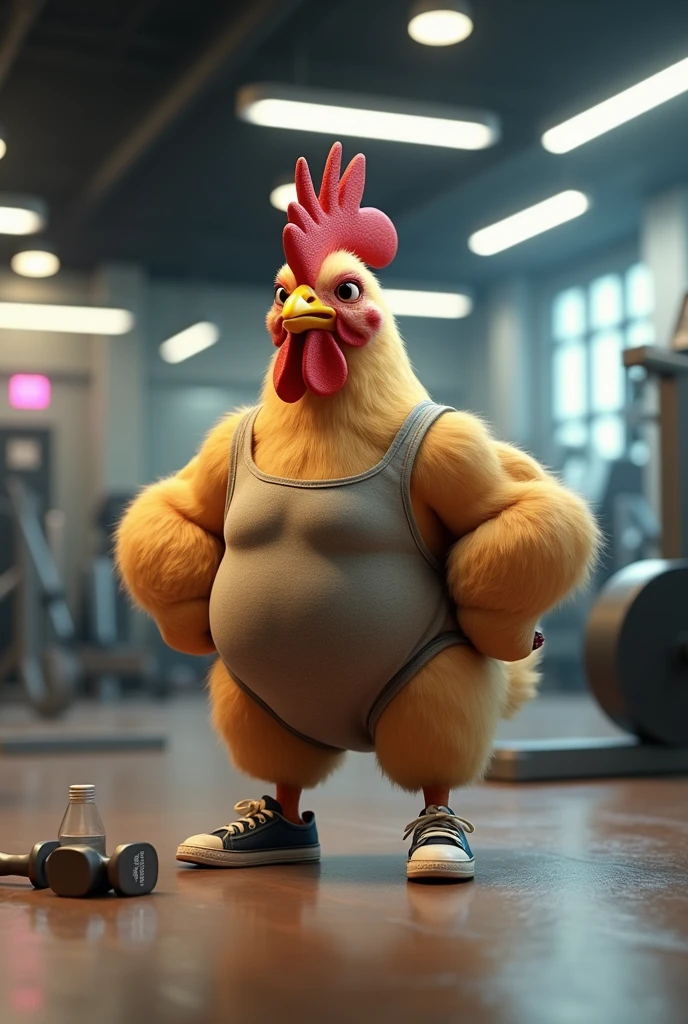 Chicken at gym