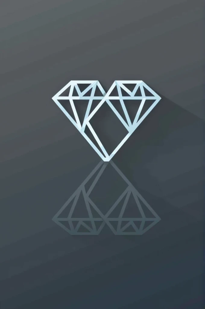 Create me a logo two diamonds lying inside each other inside kv 