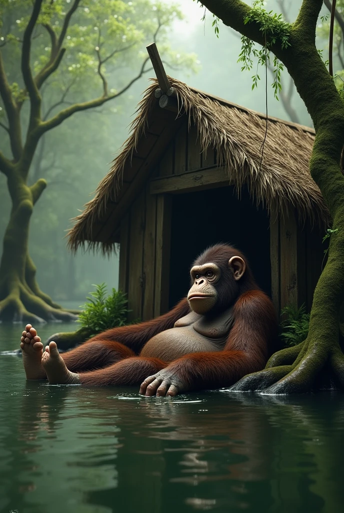 bored ape yacht club, swamp hut, background, environment