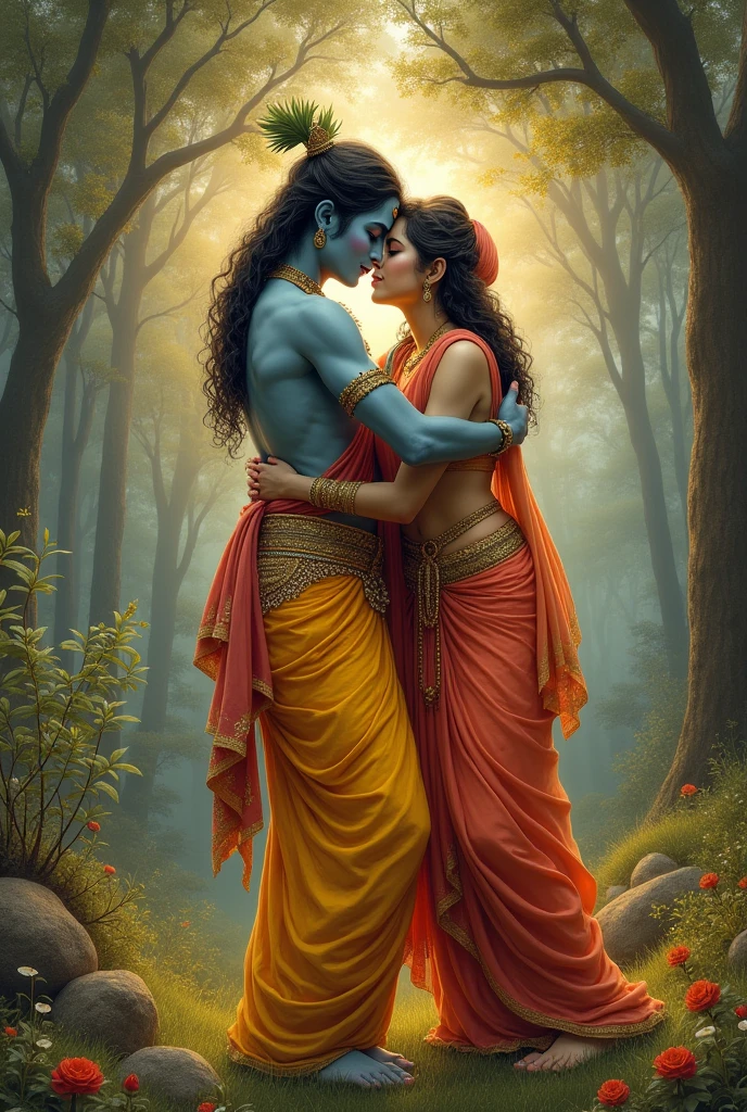 SHREE KRISHNA INTENSE HUG DEVOTEE