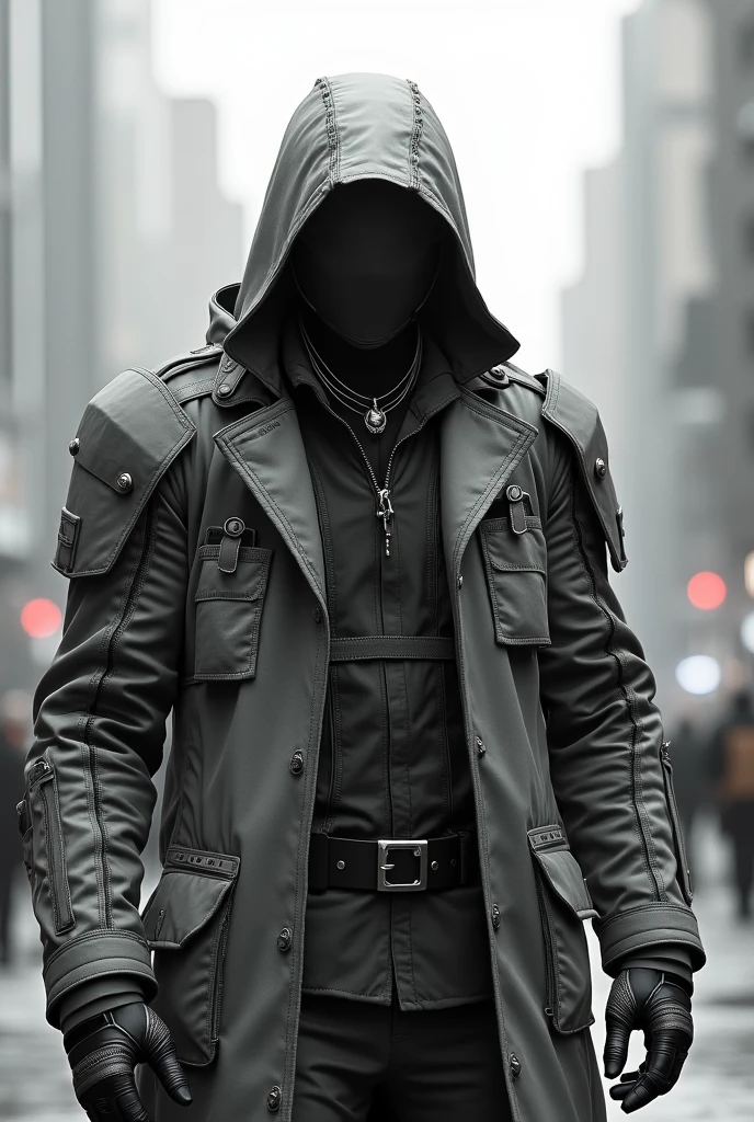 Dark_Fantasy,Cyberpunk, (Best quality, Masterpiece),white,1man,Mechanical marvel,Robotic presence,Cybernetic guardian,wearing a cybernetic jacket,city, highest quality digital art, Stunning art, wallpaper 4k, highly detailed, military robot,army, warzone,black and white, highest quality digital art, Stunning art, wallpaper 4k,8k,64k, HD, unparalleled masterpiece, dynamic lighting, cinematic, epic, damaged mechanical parts