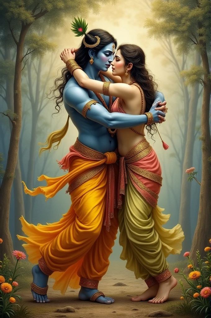 SHREE KRISHNA INTENSE HUG DEVOTEE