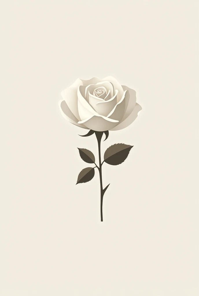 White rose logo for business