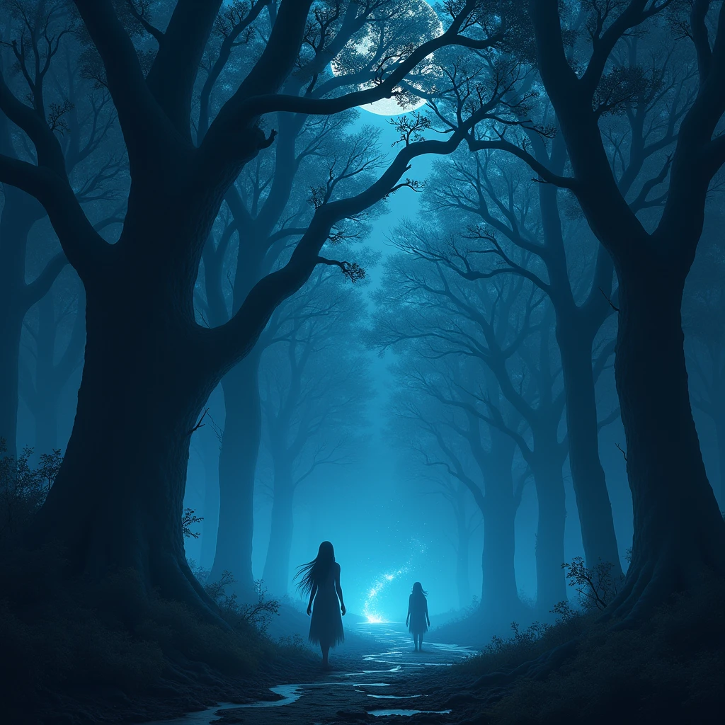 The Whispering Forest at Midnight