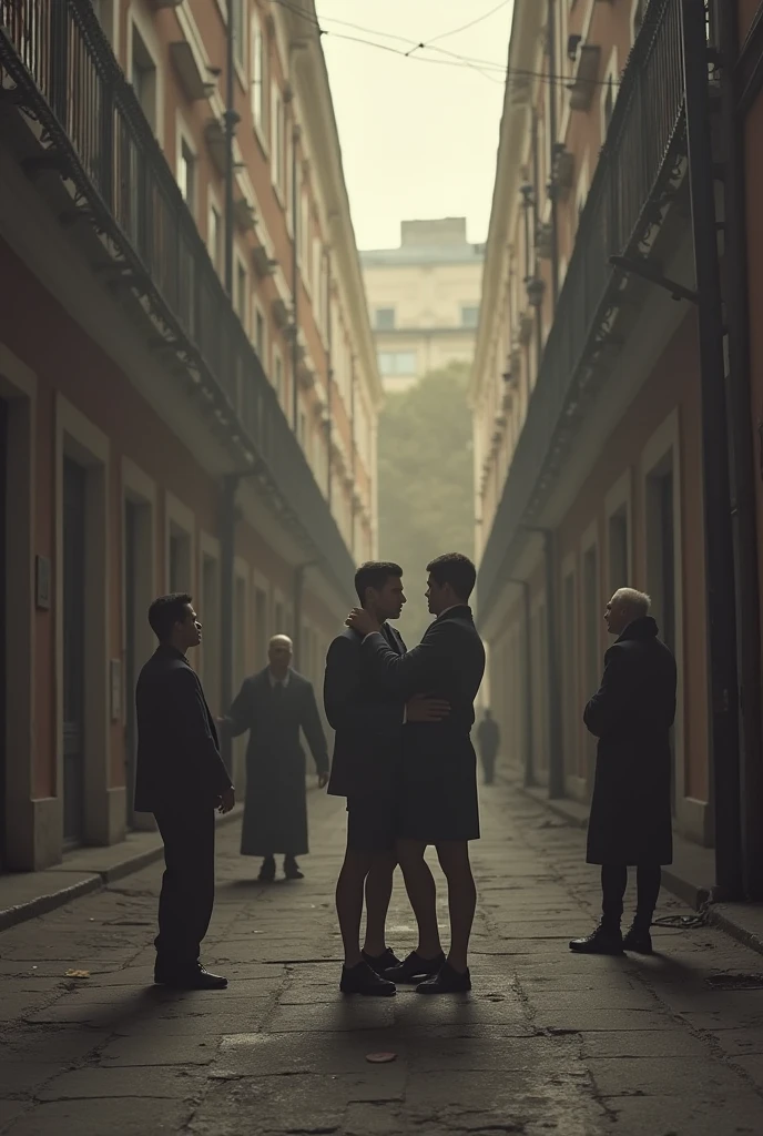 Boys were raping a girl in the middle of the building