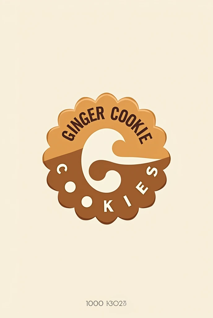 Generate a logo written Ginger cookies .the logo should be morden and unique