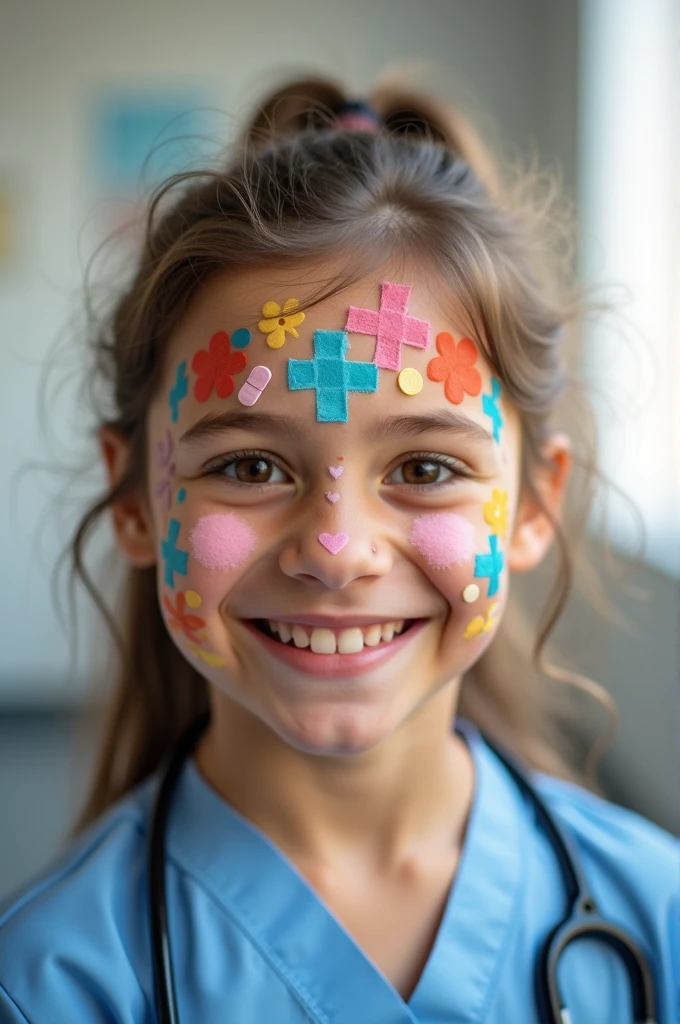Health care face painting images simple
