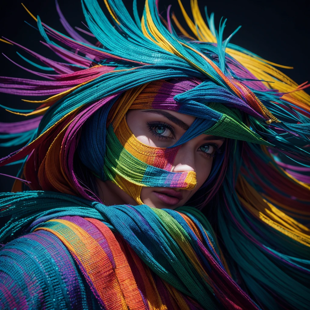 A photograph with extremely vibrant and dimensional colors, stark contrasts of light and shadow, and textures that are strikingly pronounced. The image has a palpable warmth and sense of presence, as if engaging all five senses. Rendered at 16K high-quality resolution.