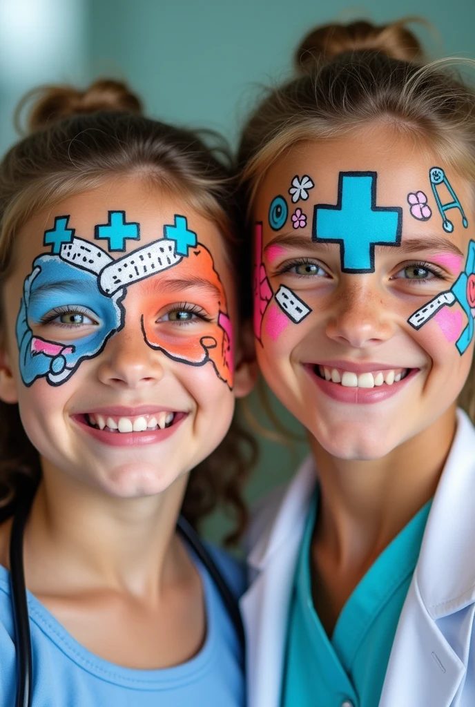 Health care face painting images