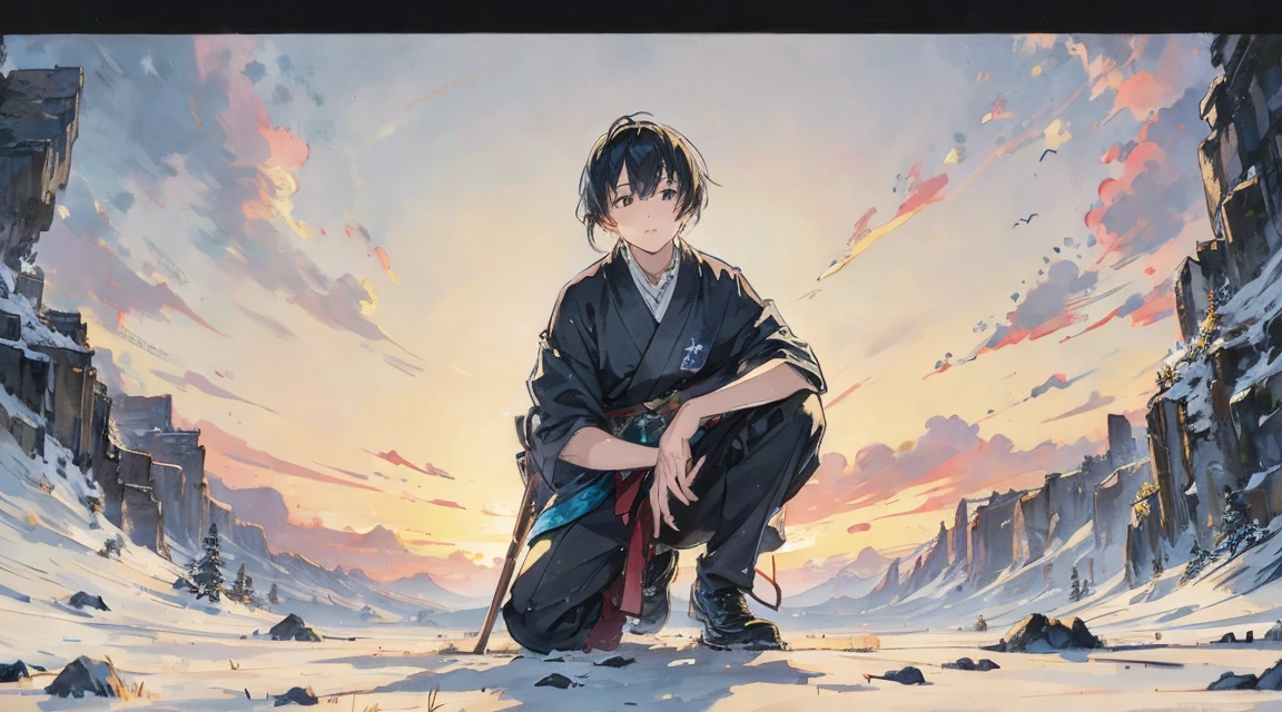 Highest quality, masterpiece, Very detailed, Detailed Background, anime, one person's, young, short, sf, sf, Outdoor, night, Starry Sky, greenhouse, giant structure, Biodome, Wind景, scenery, horizon, rooftop, sitting on rooftop, Wind, avert your eyes, Atmospheric lighting, Focus Only, close, From the side, Written boundary depth, Bokeh