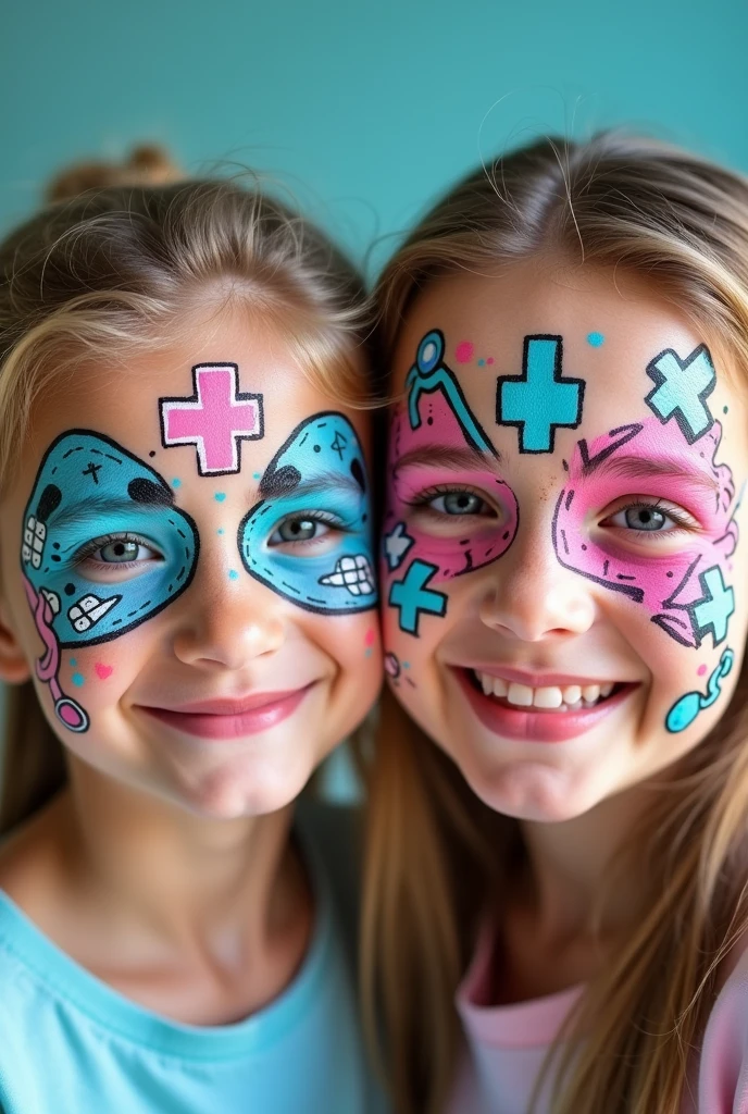Health care face painting images