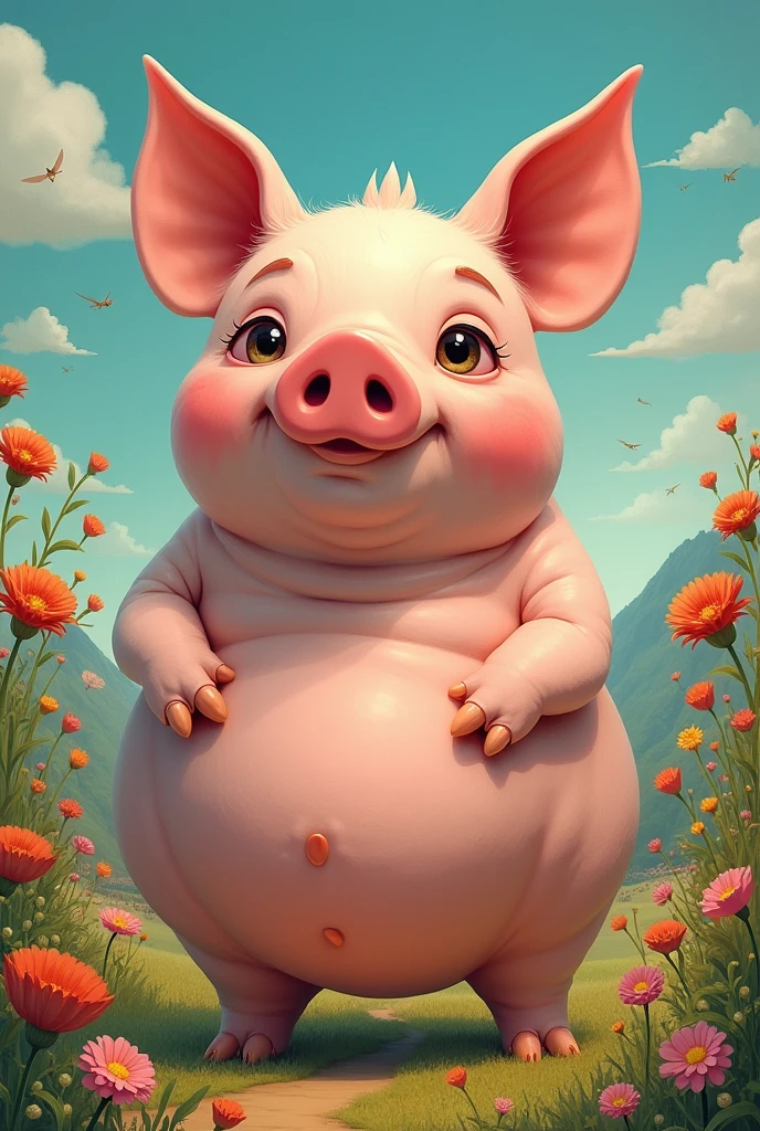 a pig art