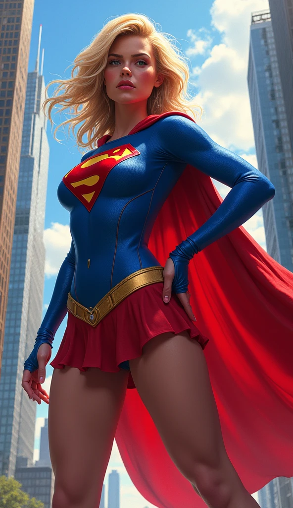 Naughty Supergirl, whole body